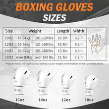Guantes de Boxeo para Hombres y Mujeres, adecuados para Boxeo, Kickboxing, Artes Marciales Mixtas, Muay Thai, Artes Marciales Mixtas, Artes Marciales Mixtas,MMA, Bolsa Pesada Entrenamiento - Blanco - Ver 5