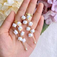 1个铃兰造型的聚合物粘土模具，适用于聚合物粘土首饰制作和耳环爱好者 - 迷你粘土模具 - 白色 - 查看 2