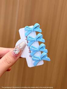 2pcs Women's High-End Elegant Gray Rhinestone Velvet Duck Clip, Sweet & Fashionable Oval Hair Clip, Versatile Side Bangs Clip Hair Accessory, Suitable For Daily Use, Head Accessories, Party, Hair Accessories For Women - Black - View 14