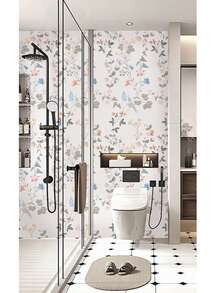 1 Roll Removable Watercolor Wallpaper, PVC Self-Adhesive Wall Sticker For Hotel Bathroom Home Renovation, Desk Surface Furniture Decor, Easy Installation, 45CM*100CM/300CM/500CM - Grey - View 8