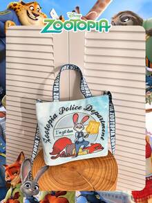 Disney 1 Pc Officially Licensed Zootopia Pattern Wash Bag, Women's Cute Cartoon Handbag , Adjustable Shoulder Strap Crossbody Bag,For Women/Girls/Students,Ideal For Daily Use,Casual Outings, Shopping Toiletries Bag Travel Toiletry Bag Shower Bag Waterproof Bag Large Capacity Packing Cubes Travel Essentials For Women Travel Must Haves Bags For Traveling Holiday Essential - Multicolor - View 11