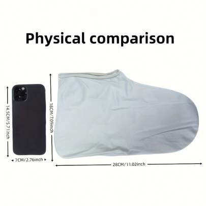 1 Pair Reusable Waterproof Latex Shoe Covers - Elastic Anti-Slip Rain Boots, Unisex, Handwashable Latex Shoe Protectors, Suitable For Wet Environments, Essential For Rainy Days