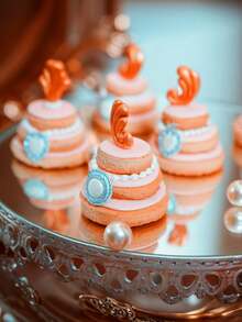 6-Cavity Mini 3-Tier Silicone Cake Mold, Multi-Layer Cupcake Muffin Mousse Mold, DIY Round Cupcake, Cake, Pudding, Cookie, Chocolate, Jelly, Muffin Baking Mold, Non-Stick Bakeware - Multicolor - View 6