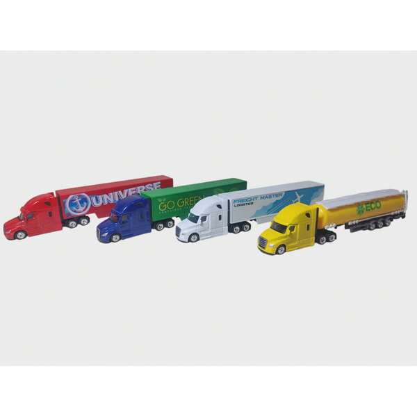 set de 4 trailer escala 1:86 largo 21 cm x alto 4.5 cm