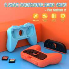 2pcs/Set Switch2 Left & Right Grip Handles, Perfect Design To Enhance Gaming Experience, Great Gift For Holidays, Birthdays - Multicolor - View 4