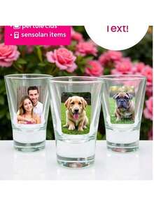 Personalized Floral Monogram Clear Glass Mug Custom Name Coffee Cup Elegant Bridesmaid Gift Wildflower Tea Cup Wedding Favor Gift For Her - Multicolor - View 1