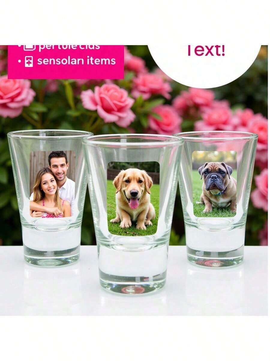 Personalized Floral Monogram Clear Glass Mug Custom Name Coffee Cup Elegant Bridesmaid Gift Wildflower Tea Cup Wedding Favor Gift For Her - Multicolor - View 1