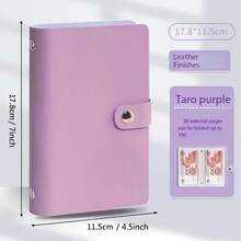 Ví đựng tiền PVC 100 ngăn, sổ tiết kiệm, vừa thẻ và tiền giấy kích thước 3.26"x6.3", thích hợp sử dụng tại nhà và khi đi du lịch. - Nhiều màu - Xem 5