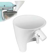 Entonnoir à farine pour robot KitchenAid - Entonnoir à farine pour robot KitchenAid, accessoire de protection anti-déversement pour modèles 4,5-5 Qt à tête inclinable (KSM150/KSM155), outil de cuisson sans mésure, lavable au lave-vaisselle - 1 pièce - Voir 13