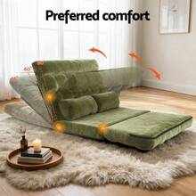 Christmas Gift ArtissLounge Sofa Bed 2 Seater Green Fabric - 綠色 - 查看 7