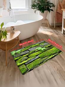 1 Stück Moosstein-Textur Natürlicher Stil Fußmatte, Flanell Bodenmatte für Wohnzimmer Schlafzimmer Eingang, Outdoor Teppich, Kleiner Teppich, Fußmatte für Haustür, Eingangsteppich, Wohnzimmerteppich, Grauer Teppich, Bodenmatte, Raumdekoration, Eingangsfußmatte, Maschinenwaschbarer Teppich - Verschiedenfarbig - Übersicht 15