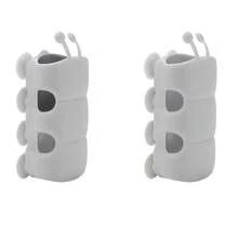 2pcs/1pc Caterpillar-Shaped Shower Head Holder, Universal Suction Cup Shower Head Base Stand, No Need To Drill Holes, Movable And Fixed Base, Shower Accessory. - Multicolor - View 12