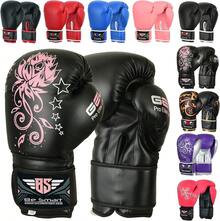 Guantes de boxeo para niños de 4 a 12 años, 4 onzas, 6 onzas, guantes de entrenamiento para niños, guantes de boxeo juvenil, guantes de entrenamiento para jóvenes, guantes de entrenamiento - Negro - Ver 7