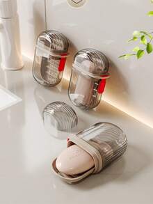 这款透明旅行皂碟配有可拆卸沥水层，防止漏水。这款便携式皂盒适合旅行、露营和健身房使用，方便携带。 - 彩色 - 查看 4