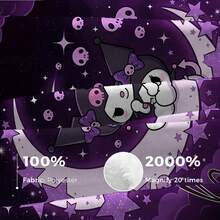 SANRIO 1件定制卡通图案毯，可定制个人姓名，印有可爱卡通图案，柔软舒适，可机洗，数码印花涤纶面料，适用于沙发、床、旅行、露营、客厅、办公室、座椅等场所——是馈赠亲朋好友的理想礼物。 - 彩色 - 查看 11