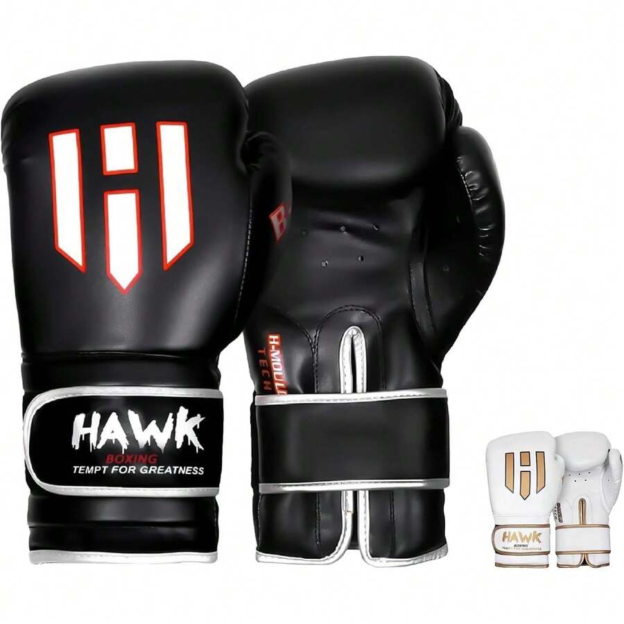 Guantes de boxeo para hombres y mujeres, cómodos guantes de entrenamiento de boxeo con acolchado de espuma para lanzar golpes de poder con confianza, guantes de boxeo pesados para - B - Ver 1