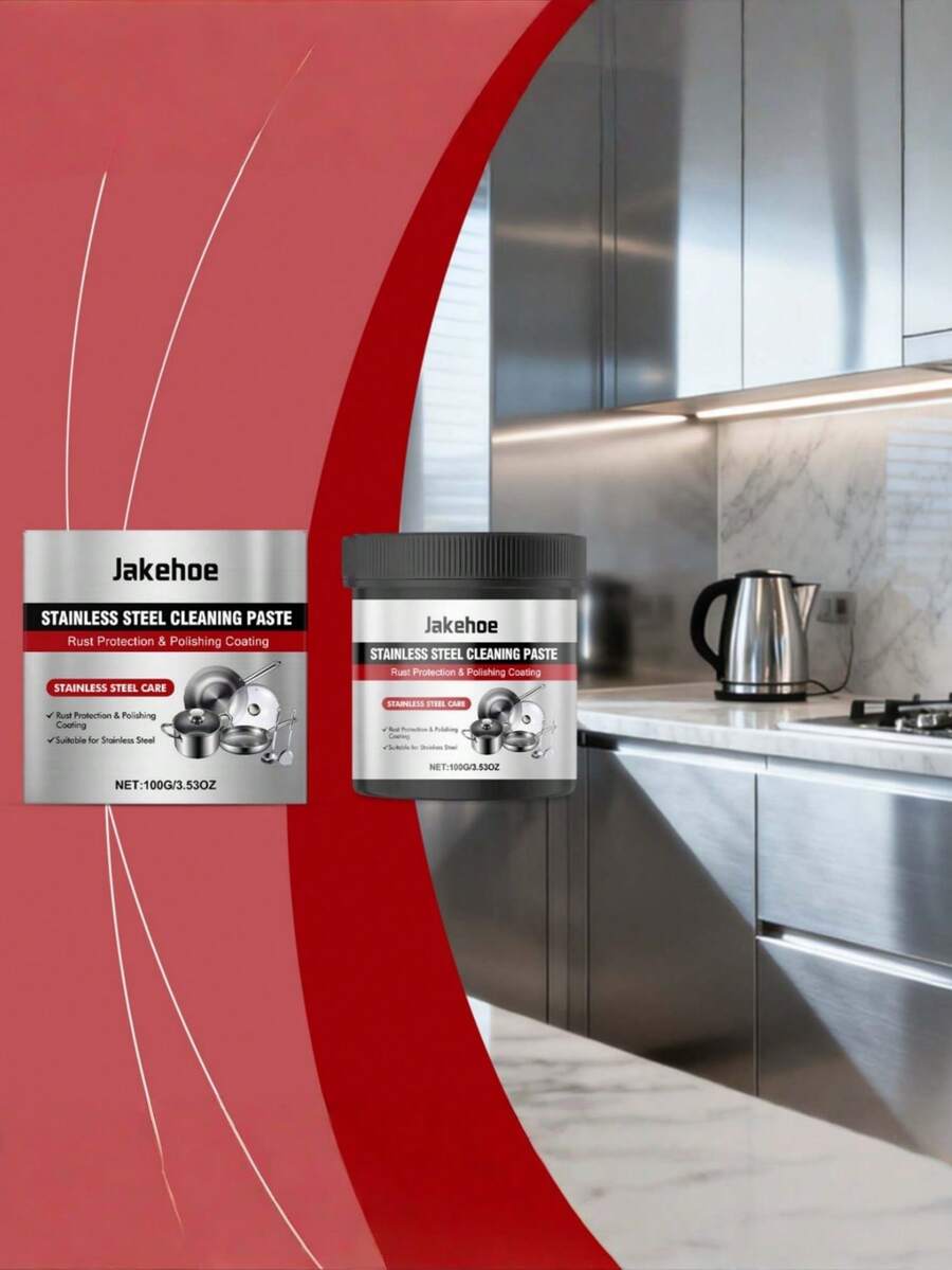 jakehoe Stainless Steel Cleaning Paste, Multi-Purpose Cleaning Paste For Daily Kitchen Cleaning, Decontamination And Renovation - Multicolor - View 1