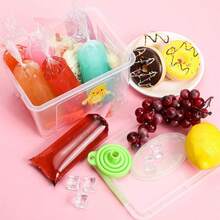 50/100pcs Transparent Disposable Ice Pop Bags, Home Ice Pop Mold, Sealable, Cold-Resistant, For Juice, Soda, Fruit, Freezing - Multicolor - View 5