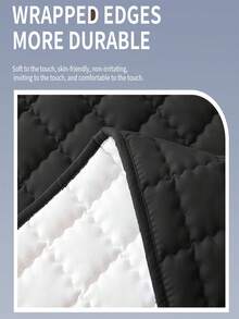 1 buah Pelindung Kasur Anti Bocor Tahan Air - Sprei Elastis Berlapis, Motif Kotak-kotak, Hipoalergenik, Dapat Dicuci dengan Mesin, Cocok untuk Kasur Ukuran Twin/Full/King - Cocok untuk Dewasa dan Lansia (Sarung Bantal Tidak Termasuk) - Keset tahan air - hitam - View 3