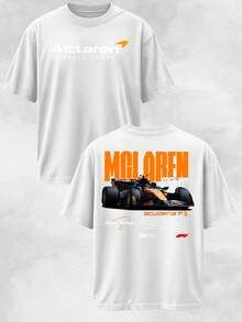 Men's  Motul Nap N Race Repeat Graphic T-Shirt - Please Do Not Disturb Watching F1 - 100% Cotton Racing Fan Tee, Perfect Father's Day Gift - 白色 - 查看 1