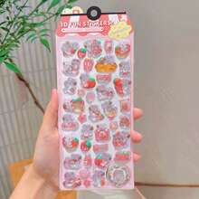 新款幽灵家族浮雕水晶贴纸，卡通手机装饰贴纸 - 彩色 - 查看 23