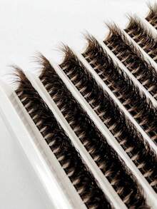 200 Stück D-Curl dicke schwarze Einzelwimpern, 80D-Curl, 9-16mm gemischte Länge, flauschig natürlich, weich & leicht, DIY Wimpernverlängerung, geeignet für den Alltag, Hochzeit, Date, Party, Musikfestival und andere Anlässe. Wimpernbüschel, einzelne Kunstwimpern, Kunstwimpern - D - Übersicht 11