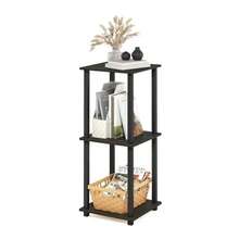 Furinno 12127EX/BK Simplistic End Table Espresso/Black Set of 2 - EspressoBlack - Ver 5