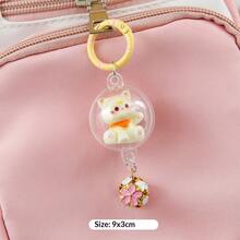 可爱3D铃铛猫钥匙扣，时尚包包挂饰，少女创意小礼物，完美礼物，生日礼物，情人节礼物 - 彩色 - 查看 16