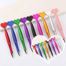 10pcs Heart Shaped Pens, Suitable For Valentine's Day, Christmas, Halloween, Nurses' Day, Thanksgiving, Customizable Logo - Multicolor - View 2