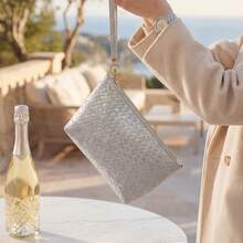 2026年春季新款女士奢华精致手提包，时尚百搭。 - 銀色 - 查看 8