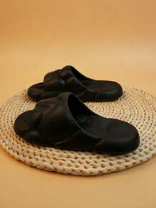 2026新款拖鞋，超柔软厚底，如便便般舒适，适合居家穿着，防滑，热门拖鞋 - 黑色 - 查看 5