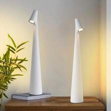 1 قطعة/2 قطعة مصباح مكتب لاسلكي قابل للشحن - مصباح جانبي محمول مع خافت ملمس ثلاثي المستوى وبطارية طويلة الأمد، مصباح طاولة بتصميم شمالي بسيط LED للغرفة، المكتب المنزلي، غرفة المعيشة؛ إضاءة ديكورية قابلة للتعتيم سعة 1200 مللي أمبير. هدية ممتازة - نجمة - مشاهدة 4