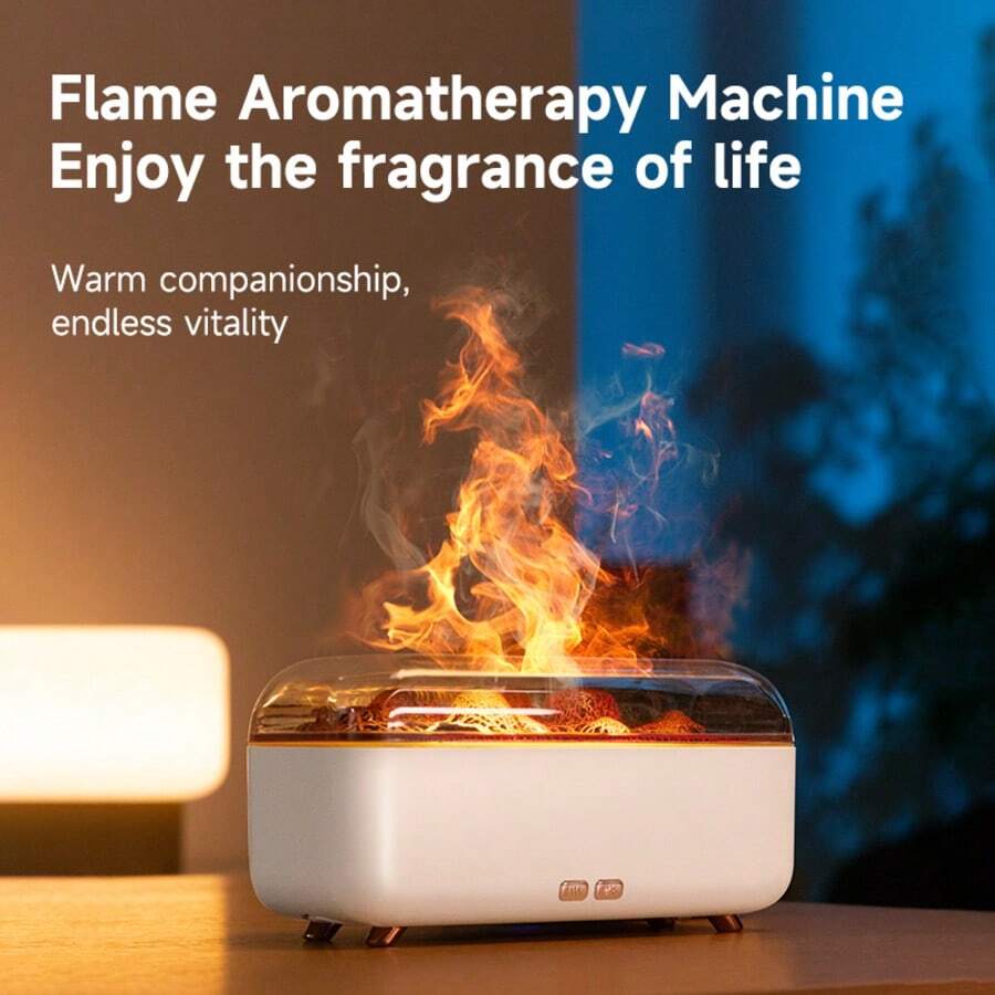 Difuzor de aromă cu ceață de lavă vulcanică alimentat prin USB cu lumini colorate, umidificator de aer pentru sufragerie, dormitor, de asemenea, un cadou minunat