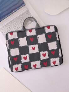 情人节爱心图案印花笔记本电脑包，电脑布艺保护套配件，软质笔记本电脑包，软质笔记本电脑套，笔记本电脑保护套，平板电脑皮包，笔记本电脑拉链套，校园、商务及办公礼品精选，学生便携式数码收纳包，学习用品，学校折扣店 - 彩色 - 查看 2
