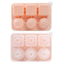 Large Silicone Ice Cube Tray, Includes 3 Large Square Ice Cube Molds And 3 Round Golf Ball Shaped Ice Cube Molds, With Funnel For Easy Water Filling, 6 Fun Shaped Ice Cube Molds In Total - Multicolor - View 12