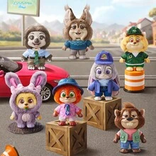 Miniso Serie de cajas ciegas con figuras de residentes de la ciudad de Zootopia de Disney, decoraciones coleccionables sorpresa - Multicolor - Ver 1