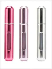 1pc/2pcs/3pcs 8ml Portable Refillable Travel Perfume Atomizer, 8ml Travel Size Spray Bottle, Pocket Wallet Perfume Container, Refillable Travel Spray Bottle, Pump Style Perfume Decanter, Back To School - Multicolor 8ml - View 20