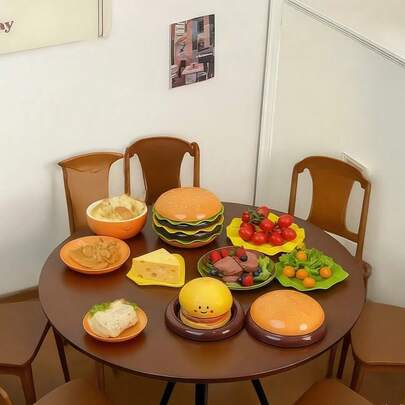 半个汉堡形状蘸酱碟