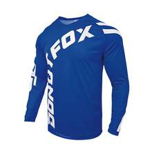 DONUTFOX 2025 Men's Cycling Long Sleeve T-Shirt, Mountain Bike Cycling Jersey, Downhill Cycling Shirt, Mountain Bicycle T-Shirt, Motorcycle Off-Road T-Shirt, Endurance Off-Road T-Shirt - Blue - View 11