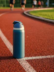 0walai Lake Blue Vacuum Flask With Straw 32oz,945ML, Cold And Hot Water Can Be Insulated, Beautiful Appearance, Exquisite Workmanship, Suitable For Camping, Work, Indoor Use,Suitable For Gift,Perfect For Valentine's Day,Birthday,Giving Day. - Màu xanh ngọc - Xem 3
