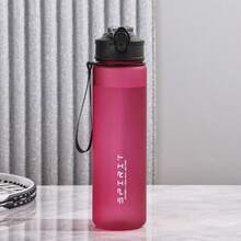 750ml Water Bottle With Straw Time Marker Large Capacity Motivational Plastic Leakproof Water Jug For Gym Travel Outdoor Sports - Multicolor - View 13