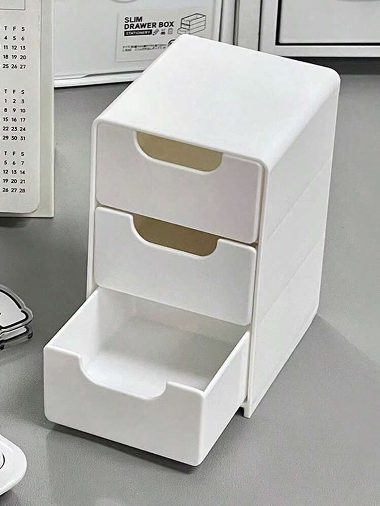 2 pezzi Mini Cassettiera a 3 Ripiani, Adatta per Conservare Gioielli, Accessori per Capelli, Orecchini e Altri Piccoli Articoli, da Utilizzare in Mobili, Ufficio, Studio, Camera da Letto, Bagno. Scatola di Immagazzinaggio da Scrivania a 3 Ripiani, Scatola di Immagazzinaggio per Ufficio, Scatola di Immagazzinaggio per Gioielli, Scatola di Immagazzinaggio per Cosmetici con Cassetti, Decorazione Autunnale per la Camera da Letto, Organizer da Scrivania - Multicolore - Visualizzare 12