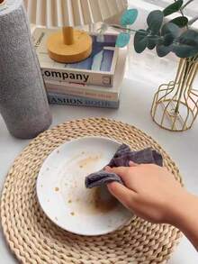 1 Roll Of 20pcs Gray Microfiber Car Wash Towels, Pre-Cut 25*25cm - Auto Cleaning Cloths, Washable And Reusable, Suitable For Cars And Multi-Purpose - Grey - View 8