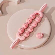 1 pieza Rodillo de masaje, herramienta de relajación muscular, bastón de masaje para adelgazar las piernas, 4 ruedas, estiramiento de yoga - Multicolor - Ver 21