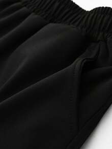 Bộ 2 món áo thun cổ tròn và quần short cho bé trai tuổi teen, thiết kế khẩu hiệu độc đáo, thích hợp mặc vào mùa xuân/hè, phù hợp đi học, chơi thể thao, du lịch, nghỉ mát, dự tiệc và các dịp khác. - Nhiều màu - Xem 5