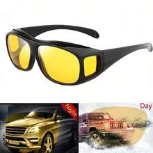 Luminous Mirror Night Vision Glasses, Casual Daily Wear - Multicolor - View 7