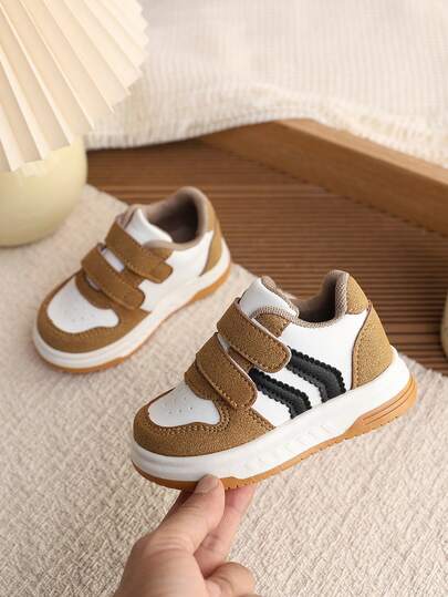 1 đôi giày thể thao đế mềm thời trang đa năng chống trơn trượt cho bé gái, giày sneaker sành điệu cho trẻ nhỏ/trẻ mới biết đi