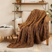 Size Bedspread Blanket - Long 84x90 Quilt Suitable Bed, Soft Warm Comforter Home & Hospital Use, Mauve - Bed Cover - Coffee Checker - View 7