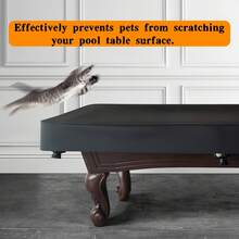 加厚台球桌罩，防水防尘，室内外均可使用，适用于 84/96/108 英寸桌面 - 底部抽绳封口，采用优质牛津布材质，适用于 7 英尺/8 英尺/9 英尺台球桌，是家庭游戏室的理想之选。 - 彩色 - 查看 6
