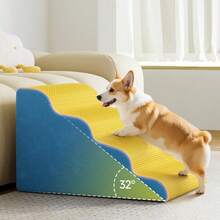 Pet Stairs, Dog Stairs, Bed Steps, Non-Slip Removable Climbing Ladder, Sloping Climbing Ladder, Specially For Small Elderly Dogs, Sofa Steps, Cat Climbing Ladder, Non-Slip Steps - Multicolor - View 5